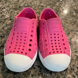 Girls Native Shoes! Pink. Size C8.